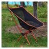 Nuojie Camping Folding Chair Outdoor Portable Camping Chair Lightweight Folding Beach Chair Seat Stool Fishing Camping Camping Hiking Beach Picnic Chair (Color : Yellow) view 2
