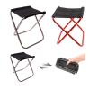 Nuojie Camping Folding Chair Portable Outdoor Folding Stool Camping Fishing Picnic Chair Small Seat (Color : Sliver) view 3