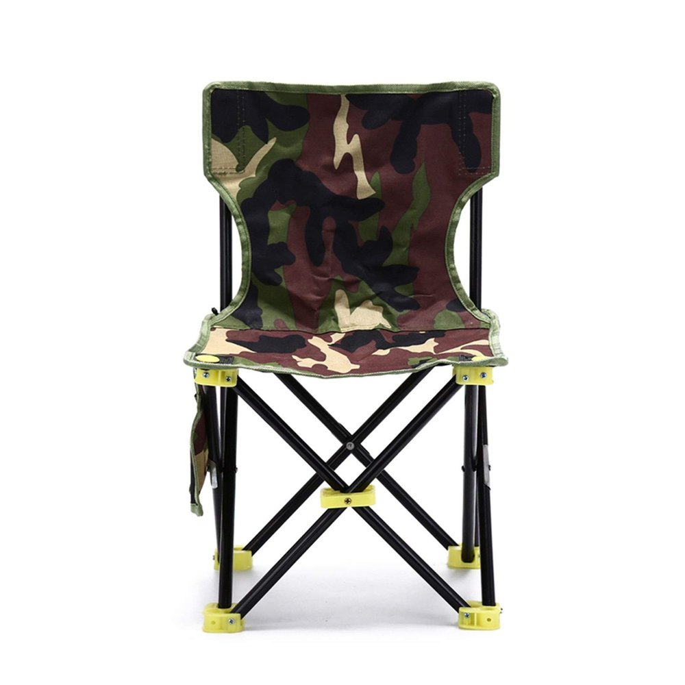 Nuojie Camping Folding Chair 1PC 36cm * 36cm * 31cm * 59cm Outdoor Fishing Chair Camouflage Folding Chair Camping Hiking Chair Beach Picnic Resting Stool (Color : As pic)