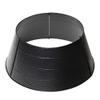 Glitzhome Christmas Tree Collar, 26" D Black Hammered Metal Tree Collar Tree Base Cover Decorative Christmas Tree Ring for Christmas Decoration view 3