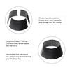 Glitzhome Christmas Tree Collar, 26" D Black Hammered Metal Tree Collar Tree Base Cover Decorative Christmas Tree Ring for Christmas Decoration view 4