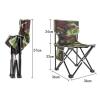 Nuojie Camping Folding Chair Portable Moon Chair Fishing Camping Barbecue Stool Folding Extended Hiking Seat Garden Ultra Light Household Furniture (Color : Other) view 2
