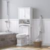 UTEX Over The Toilet Storage Cabinet, Bathroom Above Toilet Cabinet Organizer with Adjustable Shelves, White view 4