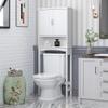 Spirich Over The Toilet Storage Cabinet, Bathroom Shelf Over Toilet, Bathroom Organizer Space Saver, White view 1