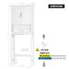Spirich Over The Toilet Storage Cabinet, Bathroom Shelf Over Toilet, Bathroom Organizer Space Saver, White view 2