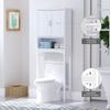 Spirich Over The Toilet Storage Cabinet, Bathroom Shelf Over Toilet, Bathroom Organizer Space Saver, White view 3