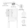Spirich Over The Toilet Storage Cabinet, Bathroom Shelf Over Toilet, Bathroom Organizer Space Saver, White view 4
