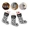 CUXWEOT Personalized Camo Christmas Stockings Customize with Name for for Family Kids Pet Holiday Decorations Gift 17.52 x 7.87 Inch view 3