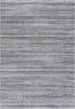 HomeRoots 100% Polypropylene 5 x 8 Navy Blue Decorative Stripes Area Rug view 4