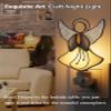 KUNDGLA Night Light Flying Yellow Angel Lights Stained Glass Night Lights Plug into Wall, Angel Baby Bright Plug in Night Light, Gift for Birthday Christmas Valentine Holidays Mother`s Day Christmas view 4