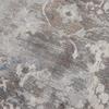 HomeRoots 100% Polypropylene 5 x 8 Navy and Beige Distressed Vines Area Rug view 4