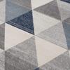HomeRoots 100% Polypropylene 5 x 8 Navy Blue Geometric Diamond Area Rug view 3