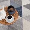 HomeRoots 100% Polypropylene 5 x 8 Navy Blue Geometric Diamond Area Rug view 4