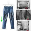 Nature Smile Deluxe Wooden Pants Hangers Solid Wood Bottom Jeans Hanger Skirt Hanger with 2-Adjustable Clips Pack of 20 (White) view 4