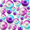 150 Pieces Vase Filler Faux Pearls Vase Makeup Beads No Hole Gloss Bead Mixed Sizes Round Pearl for Home Party Wedding Decor, 8/14/20 mm(Rainbow) view 1