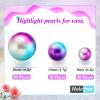 150 Pieces Vase Filler Faux Pearls Vase Makeup Beads No Hole Gloss Bead Mixed Sizes Round Pearl for Home Party Wedding Decor, 8/14/20 mm(Rainbow) view 2
