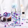 150 Pieces Vase Filler Faux Pearls Vase Makeup Beads No Hole Gloss Bead Mixed Sizes Round Pearl for Home Party Wedding Decor, 8/14/20 mm(Rainbow) view 4