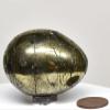 52mm 175g Golden Chalcopyrite w/Pyrite Egg Polished Natural Sparkling Gemstone Crystal Mineral Specimen - Peru + Stand view 1
