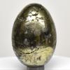 52mm 175g Golden Chalcopyrite w/Pyrite Egg Polished Natural Sparkling Gemstone Crystal Mineral Specimen - Peru + Stand view 2