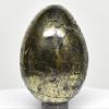 52mm 175g Golden Chalcopyrite w/Pyrite Egg Polished Natural Sparkling Gemstone Crystal Mineral Specimen - Peru + Stand view 3