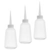 Auniwaig Plastic Wash Bottle,250mlSqueeze Bottle,Plant Flower Succulent Watering Bottle for Glue, Glaze,Paint White 3PCS view 1
