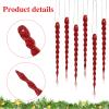 30 Pcs Christmas Plastic Icicle Twisted Plastic Icicle Ornaments Christmas Tree Hanging Decoration and Holiday Xmas Party Wedding Hanging(5.9 Inch,Red) view 3