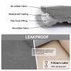 Easy-Going 100% Waterproof Dog Bed Cover Reversible Leak Proof Couch Cover Washable Sofa Cover Furniture Protector Blanket for Pets Kids Children Dog Cat (96x90 Inch, Gray/Light Gray) view 3