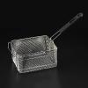 Deep fry basket Commercial Electric Fryer Frying Basket Black Handle Square French Fries Basket Stainless Steel Multifunctional Fried Food Basket Frying Basket view 1