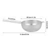 Deep fry basket Stainless Steel Deep Fry Basket Round Wire Mesh French Chip Frying Fried Food or Fruits Kitchen Utensil Cooking Net Gadgets Frying Basket (Size : XX-Large) view 2