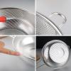 Deep fry basket Stainless Steel Deep Fry Basket Round Wire Mesh French Chip Frying Fried Food or Fruits Kitchen Utensil Cooking Net Gadgets Frying Basket (Size : XX-Large) view 4