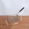 Deep fry basket Stainless Steel Fry Basket with Anti-scalding Handle Commercial Electric Fryer French Fries Basket Square Oil Filter Frying Basket Frying Basket view 2