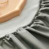 CFYCYHDZHT Bed Sheet Queen Size Cotton Waterproof Mattress Protective Cover for Elderly Children, Hotel Homestay Single Double Solid Color Bed Cover Stripes Blue 150200+30cm view 4