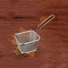 Deep fry basket Best Utensils Chips Fry Baskets Stainless Steel Mini Fryer Basket for Fried Food Multi-functional Kitchen Utensil Cooking Frying Basket view 2