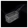 Deep fry basket Rectangular Electric Fryer Fry Basket with Handle Commercial French Fries Basket Small Stainless Deep Wire Strainer for Frying Frying Basket view 1