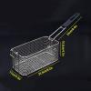 Deep fry basket Rectangular Electric Fryer Fry Basket with Handle Commercial French Fries Basket Small Stainless Deep Wire Strainer for Frying Frying Basket view 2