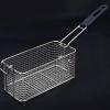 Deep fry basket Rectangular Electric Fryer Fry Basket with Handle Commercial French Fries Basket Small Stainless Deep Wire Strainer for Frying Frying Basket view 3
