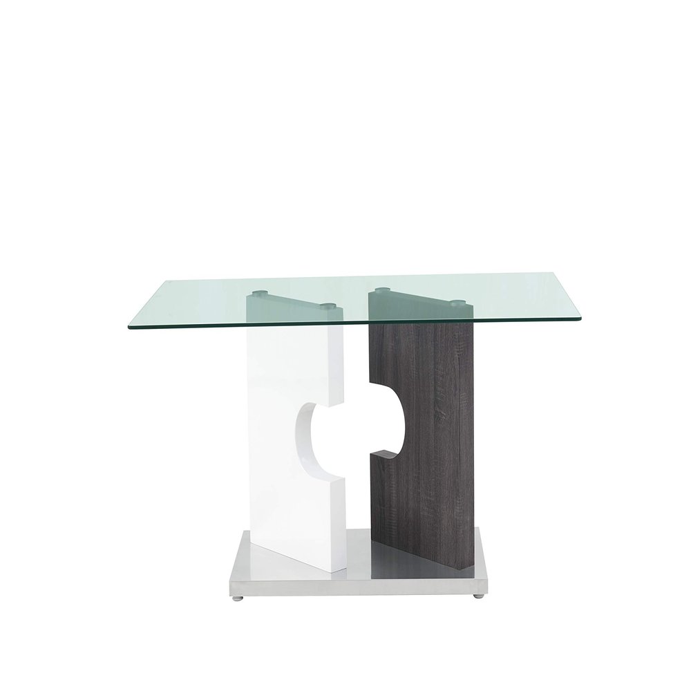 Global Furniture USA Dining Table, Grey-White