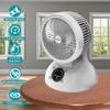 Brentwood 3-Speed Quiet Oscillating Air Circulator Desktop Fan White (6-Inch with Remote) view 2