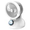Brentwood 3-Speed Quiet Oscillating Air Circulator Desktop Fan White (6-Inch) view 1