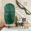 ZOBER Upright Christmas Tree Storage Bag With Drawstring Hem- Fits 7.5 Ft Trees - Oxford Waterproof Fabric Christmas Tree Bag For Storage Box For Xmas - Strong, Durable Straps & Handles - Green view 2