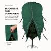 ZOBER Upright Christmas Tree Storage Bag With Drawstring Hem- Fits 7.5 Ft Trees - Oxford Waterproof Fabric Christmas Tree Bag For Storage Box For Xmas - Strong, Durable Straps & Handles - Green view 3