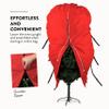ZOBER Upright Christmas Tree Storage Bag With Drawstring Hem- Fits 7.5 Ft Trees - Oxford Waterproof Fabric Christmas Tree Bag For Storage Box For Xmas - Strong, Durable Straps & Handles - Red view 3