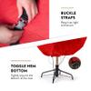 ZOBER Upright Christmas Tree Storage Bag With Drawstring Hem- Fits 7.5 Ft Trees - Oxford Waterproof Fabric Christmas Tree Bag For Storage Box For Xmas - Strong, Durable Straps & Handles - Red view 4