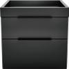 Boyd Sleep Capri Modern Two Drawer Nightstand: Small Bedroom Side Table with Storage Drawers, Black view 4