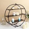 21" Gold Metal Tiered Cupcake Stand 3 Tier Dessert Stand Cupcake Holder, Cupcake Stand - Premium Cupcake Holder, Cupcake Display - Candy Bar Party Dcor - Ideal for Weddings, Birthday Parties - Black view 4