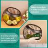 2 Pieces Coffee Pods Holder K Pods Holder Large Capacity Coffee Pod Baskets Stainless Steel Cup Organizer Sturdy for Espresso Capsule Pot Storage Metal Wire Fruit Bowl Snack Storage(Dark Brown) view 3