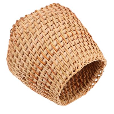 Cabilock 1pc Woven Pen Holder Organizer for Desk Stylish Desktop Sundries Storage Basket for Stationery Cosmetics and Items Multi-functional Decor