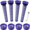 8 Pack Vacuum Filter Replacement Kit for Dyson V7, V8 Animal and V8 Absolute Vacuum, 4 Post Filter, 4 Pre Filter, Replaces Part # 965661-01 & 967478-01 view 1