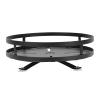 Cabilock 1pc Rotating Stainless Steel Seasoning Rack for Kitchen Storage Access Spice Organizer Space-saving Sundries Holder Black Rotatable Container for Easy Use view 1