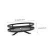 Cabilock 1pc Rotating Stainless Steel Seasoning Rack for Kitchen Storage Access Spice Organizer Space-saving Sundries Holder Black Rotatable Container for Easy Use view 2
